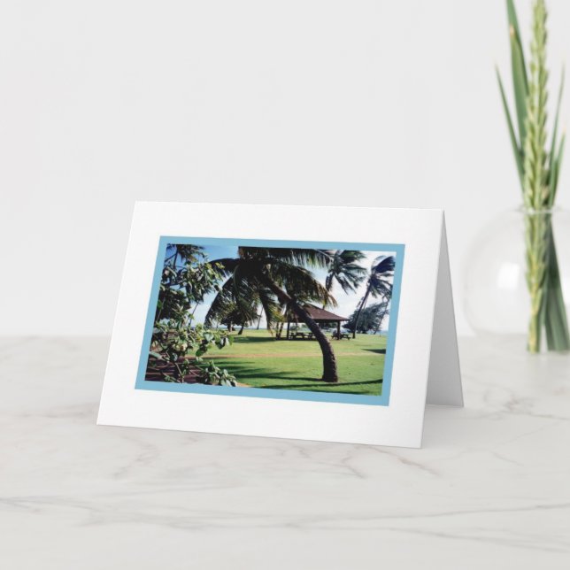 Card-Poipu Beach Park, Kauai, Hawaii Kort (Framsida)