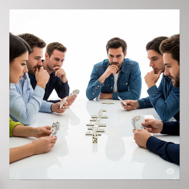 Card Stil Dominoes Poster (Framsidan)