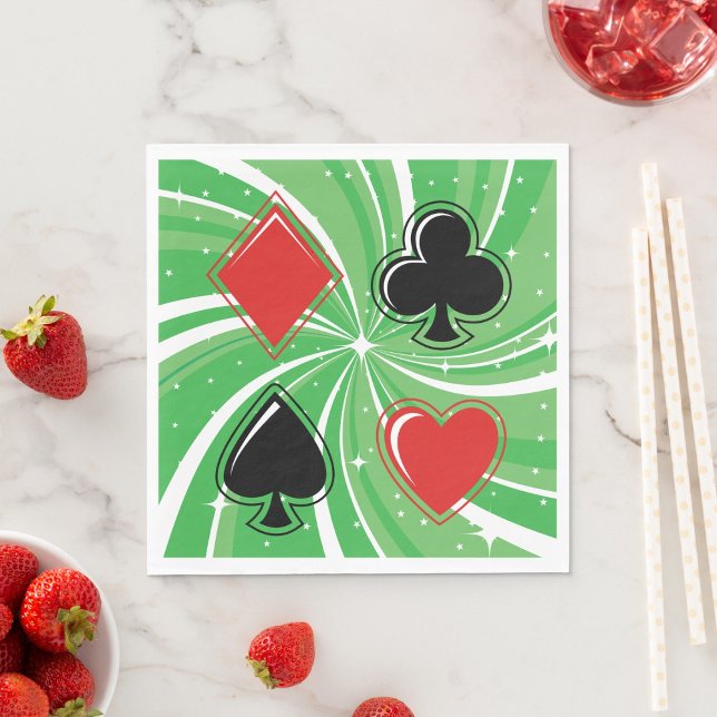Card Suits Paper Napkins Pappersservett (Skapare uppladdad)