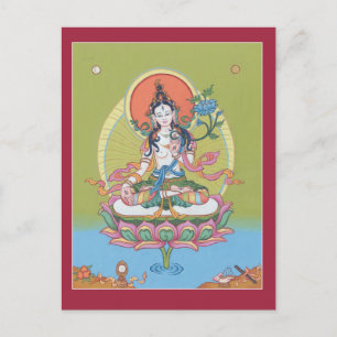 CARD White Tara Vykort