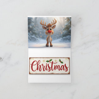 card with christmas writing and christmas images tack kort
