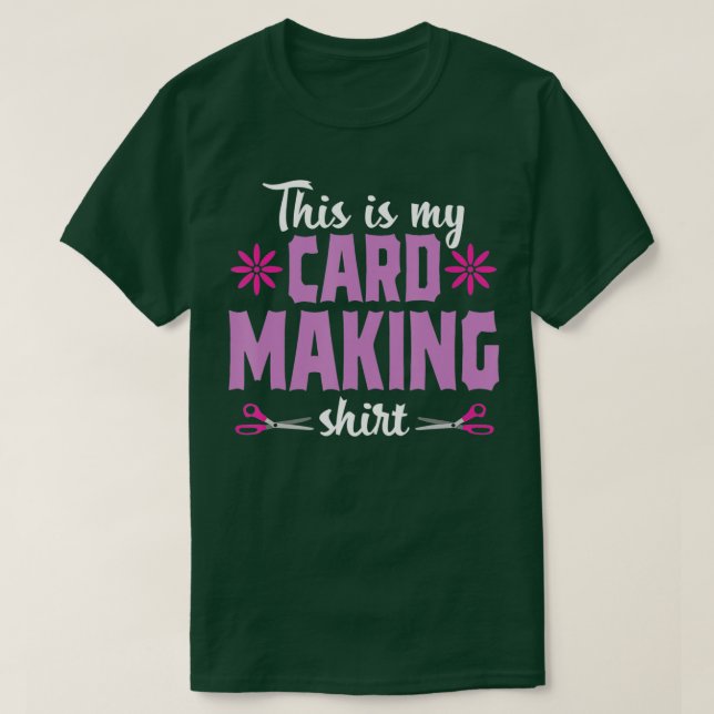 Cardaking Crawing Funny Hobby Scrapbooking Gift T Shirt (Design framsida)