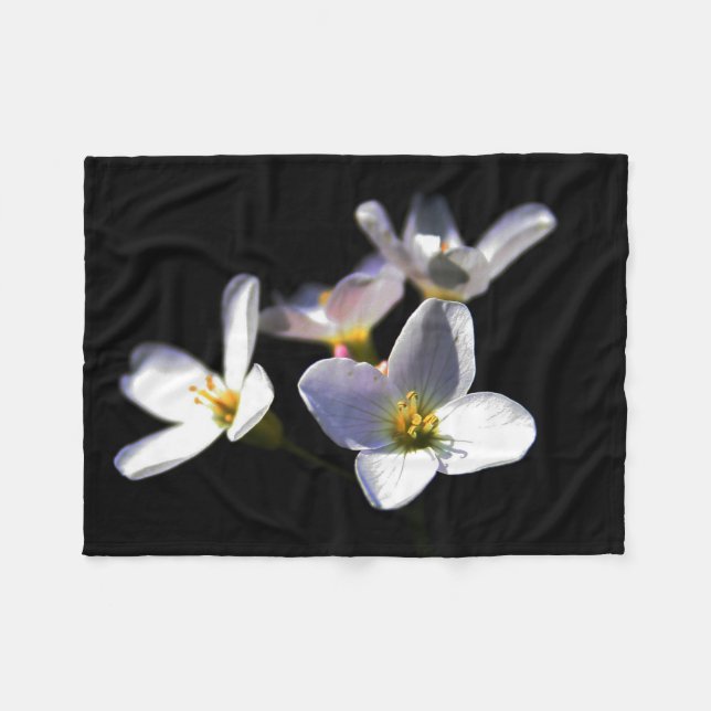 Cardamine Pratensis Flowers fbcna Fleecefilt (Framsidan (Horisontell))
