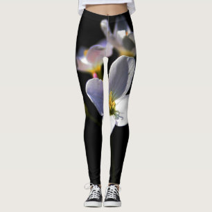 Cardamine Pratensis Flowers lecn Leggings