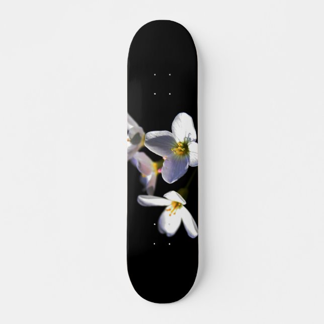 Cardamine Pratensis Flowers sdcnm Mini Skateboard Bräda 18,5 Cm (Framsida)