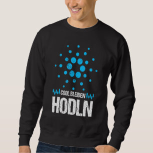 Cardano Ada Coola Stanna Hodl Krypto Trader Merch Lång Ärmad Tröja