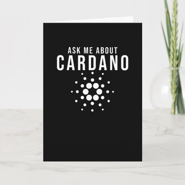 Cardano ADA Cryptocurrency Kort (Framsida)