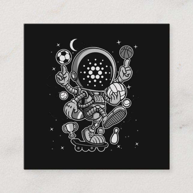 Cardano Coin-Crypto Astronaut Tilläggskort (Framsida)