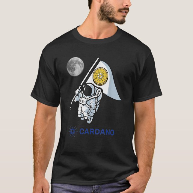 Cardano Foundation ADA Blockchain NFT Cryptocurren T Shirt (Framsida)