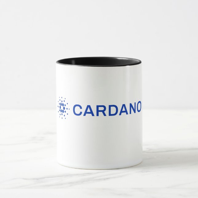 Cardano Fullt Logotyp Image Mugg (Center)