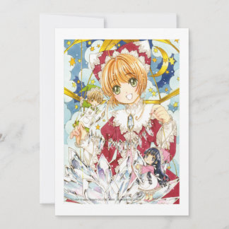 Cardcaptor Sakura Sakura Kinomoto, Tomoyo och Syao Inbjudningar