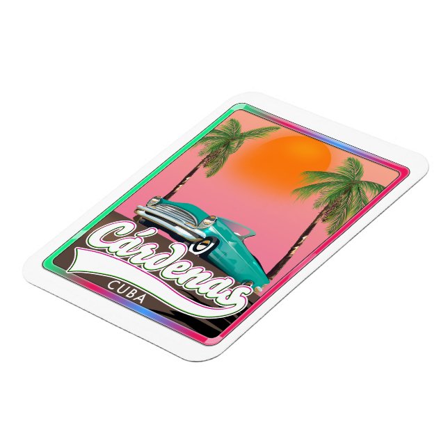Cárdenas Cuba vintage resor poster Magnet (Vänstra Sidan)