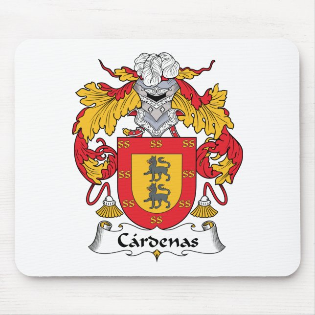 Cardenas familjvapensköld musmatta (Framsidan)