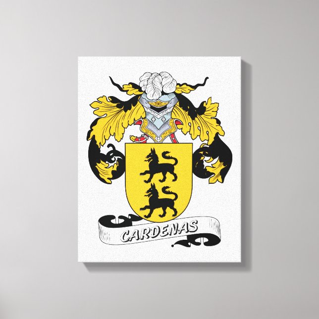 Cardenas Family Crest Canvastryck (Framsida)