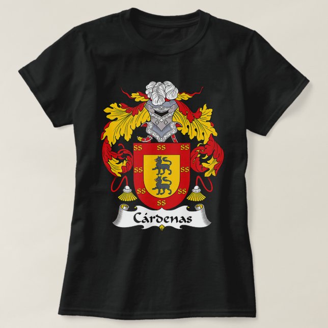 Cardenas Jackande av Arm Family Crest T Shirt (Design framsida)