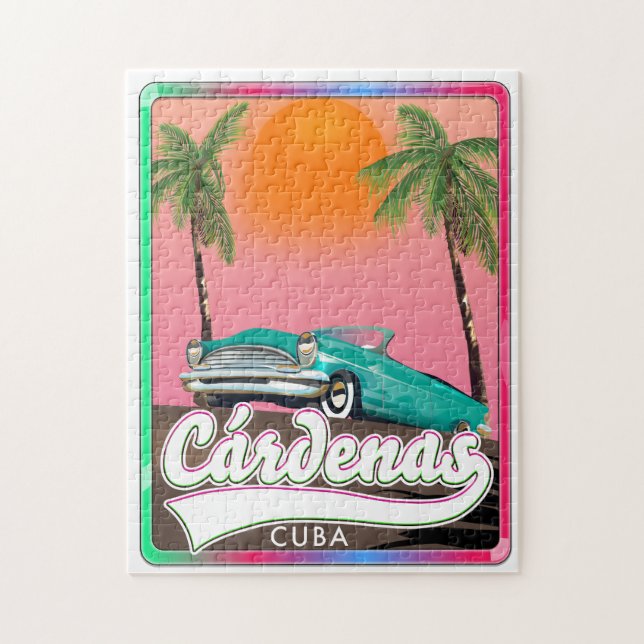 Cárdenas Kuba vintage resemapposters Pussel (Vertikal)