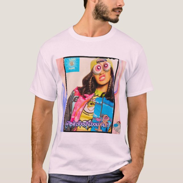 Cardi B vid Blammo som tillverkarna av loggar T Shirt (Framsida)