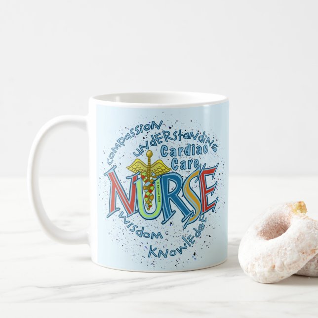 Cardiac Care Nurse Motto Kaffemugg (Med munk)