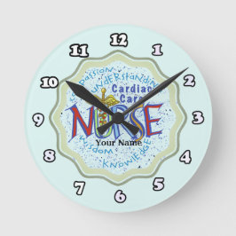 Cardiac Care Nurse Motto Rund Klocka