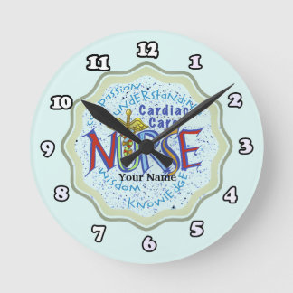 Cardiac Care Nurse Motto Rund Klocka