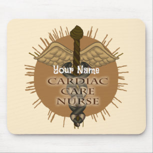 Cardiac Nurse Caduceus mousepad Musmatta