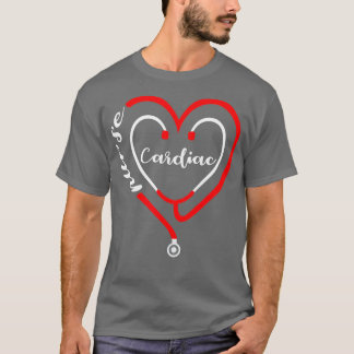 Cardiac Nurse Valentines Day Stethoscope Heart RN T Shirt