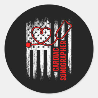 Cardiac Sonographer Echo Tech Rdcs Runt Klistermärke