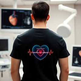 Cardiac Sonographer | Heartslag | Hjärta med EKG T Shirt