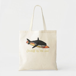 Cardiff av Sea California Beach Souvenir Graph Tygkasse