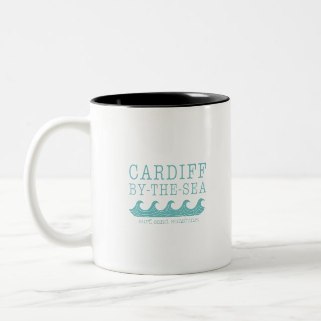 Cardiff av Sea Design - San Diego Encinitas Två-Tonad Mugg (Vänster)