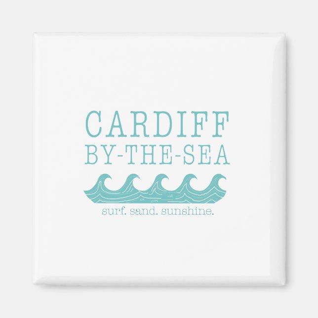 Cardiff av Sea Print - San Diego Encinitas Magnet (Framsidan)