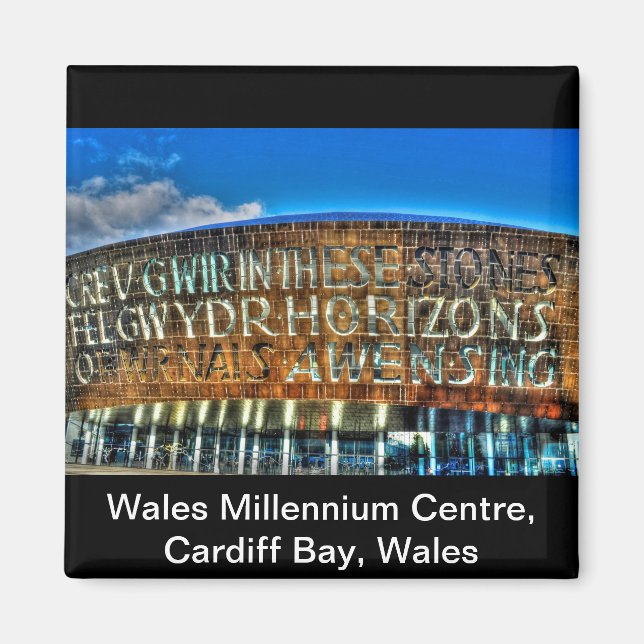 Cardiff Bay Wales Millennium Center, Britain Arts Magnet (Framsidan)