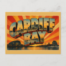 Cardiff Bay Wales Vintage Resa Konst