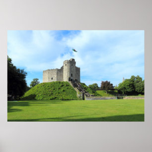 Cardiff Castle Behålla II Poster