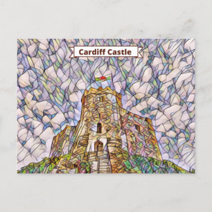 Cardiff Castle Behålla Vykort