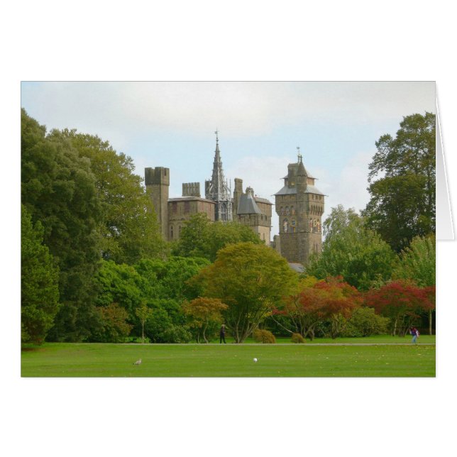 Cardiff Castle Hälsningskort (Framsidan Horizontal)