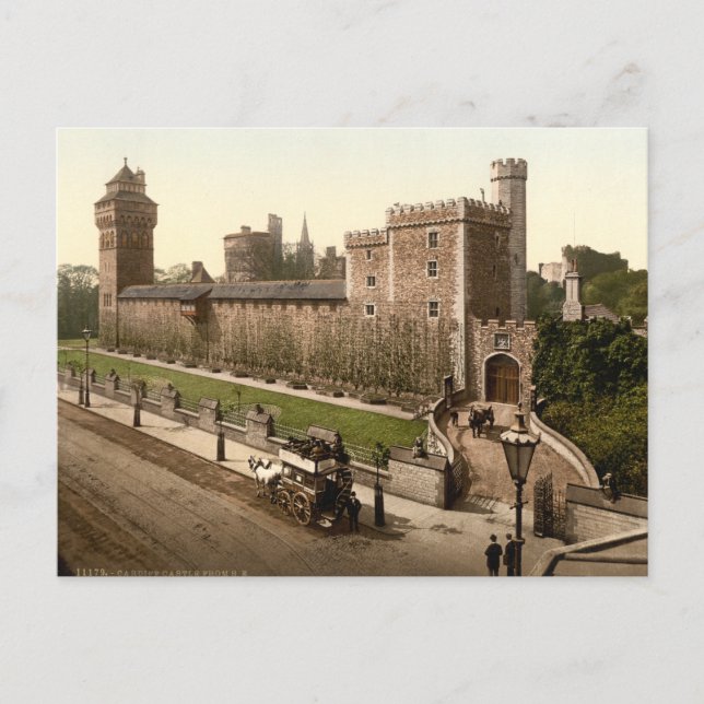 Cardiff Castle I, Cardiff, Wales Vykort (Framsida)