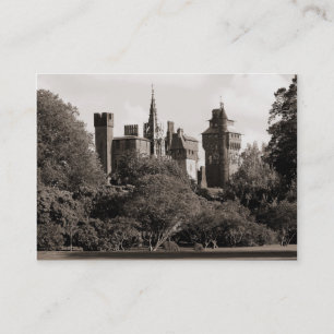 Cardiff Castle II - Sepia Visitkort