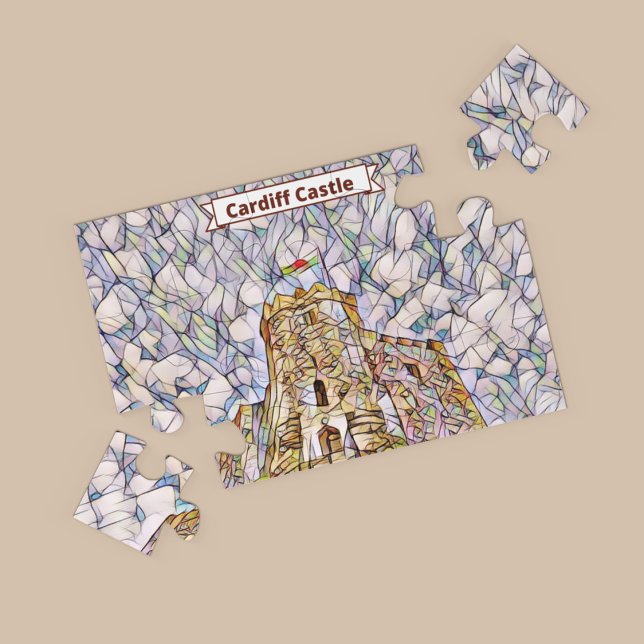 Cardiff Castle Mosaic Image, Wales, UK Puzzle Pussel (Skapare uppladdad)