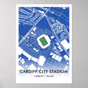 Cardiff City Stadium Poster - Cardiff City City He