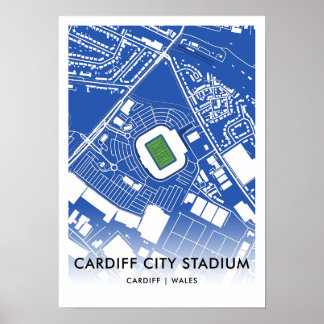 Cardiff City Stadium Poster - Cardiff City City He