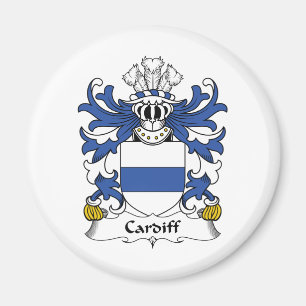 Cardiff familjvapensköld magnet
