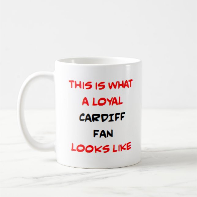 cardiff fan, loyal kaffemugg (Vänster)