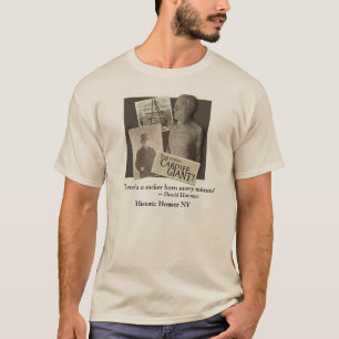 Cardiff Giant w/David Hannum Quote Långärmad Te Tröja