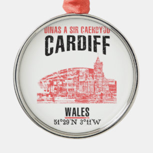 Cardiff Julgransprydnad Metall