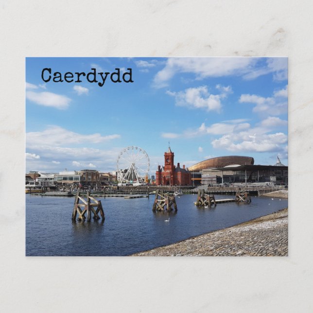 Cardiff Postcard Caerdydd Vykort (Framsida)