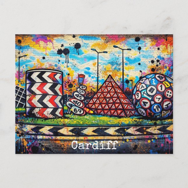 Cardiff vykort (Framsida)