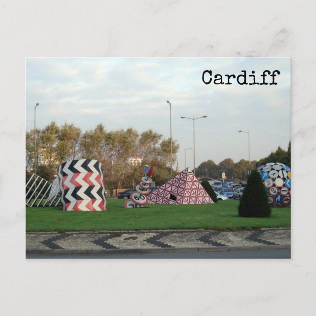 Cardiff-vykort Vykort (Framsida)