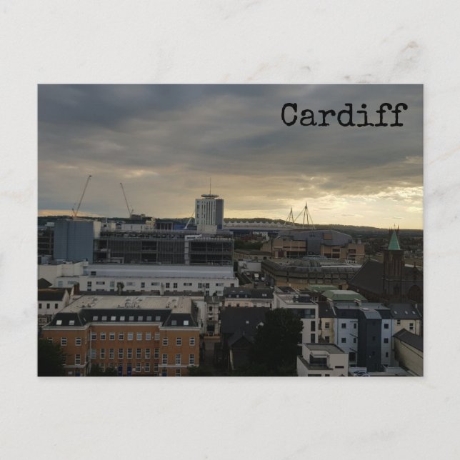 Cardiff-vykort Vykort (Framsida)