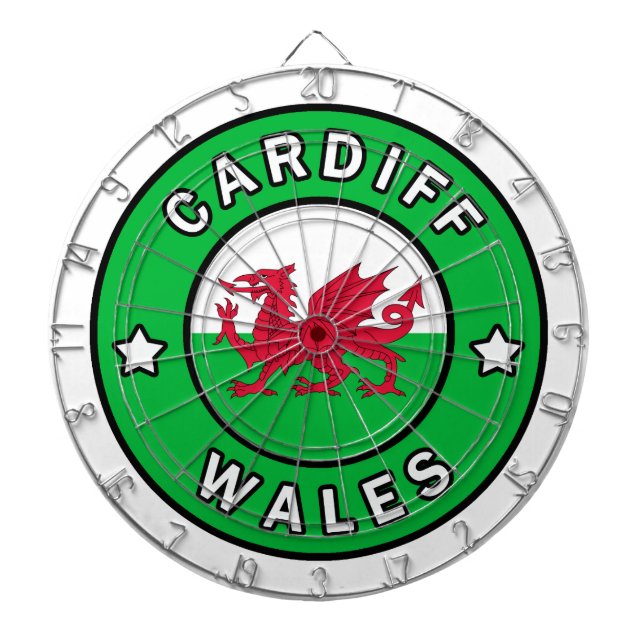 Cardiff Wales Darttavla (Framsidan)